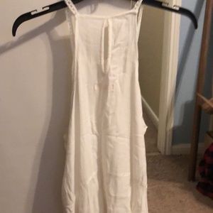 White high neck tank top. Size medium